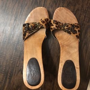 Mia size 10 wooden clogs