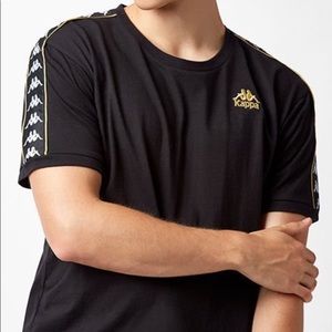 Kappa Vale Black & Gold Ringer T-Shirt