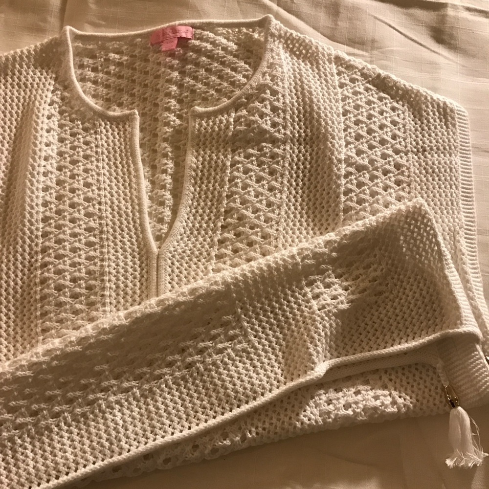 Lilly Pulitzer White Cotton Sweater