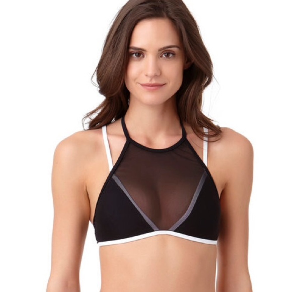 Mesh Halter Swim Top 🐼