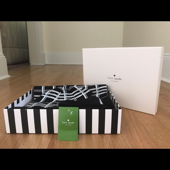 Kate Spade New York Scuba Plaid Muffler & Hat Set