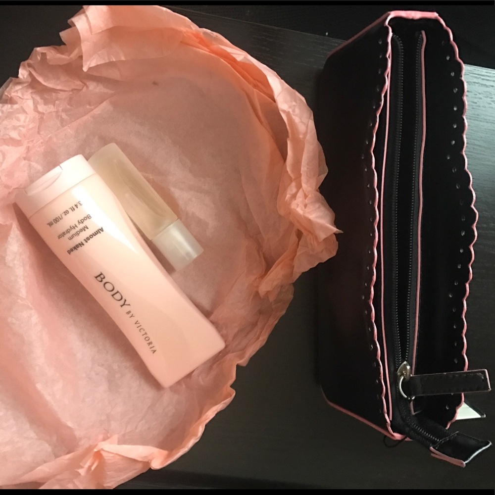 Victoria's Secret pouch with perfume