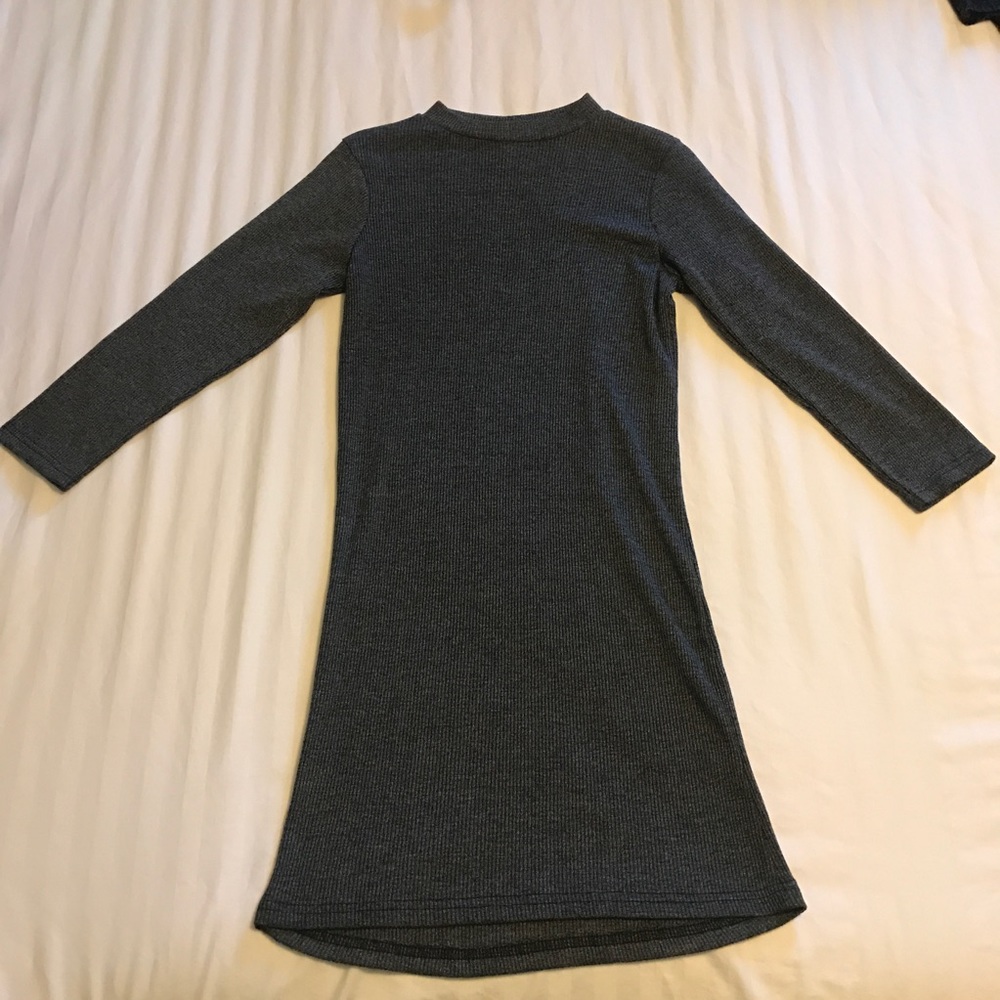 1/4 sleeve body con dress