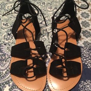 Size 6 lace up sandals
