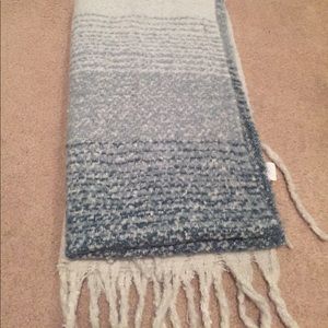 Super soft teal ombre scarf