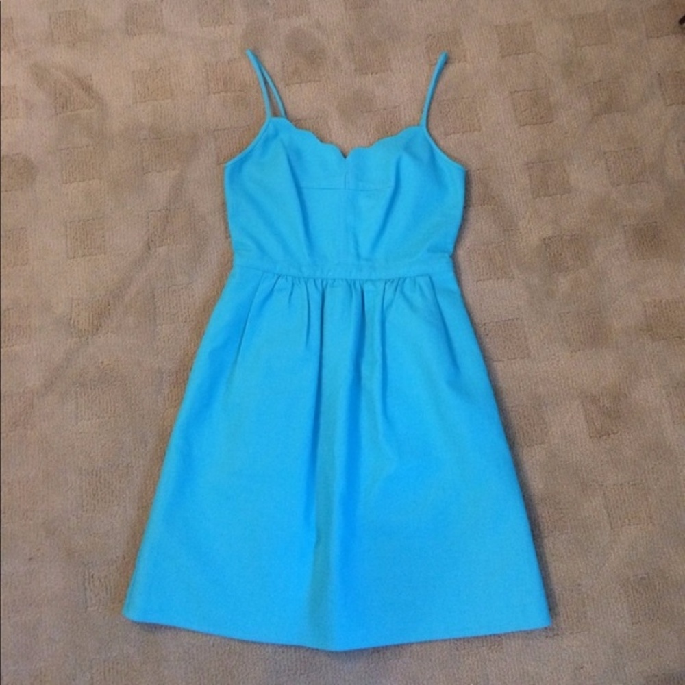 JCrew Scalloped Dress