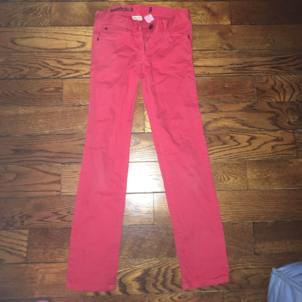 Crewcuts size 8 red jeans