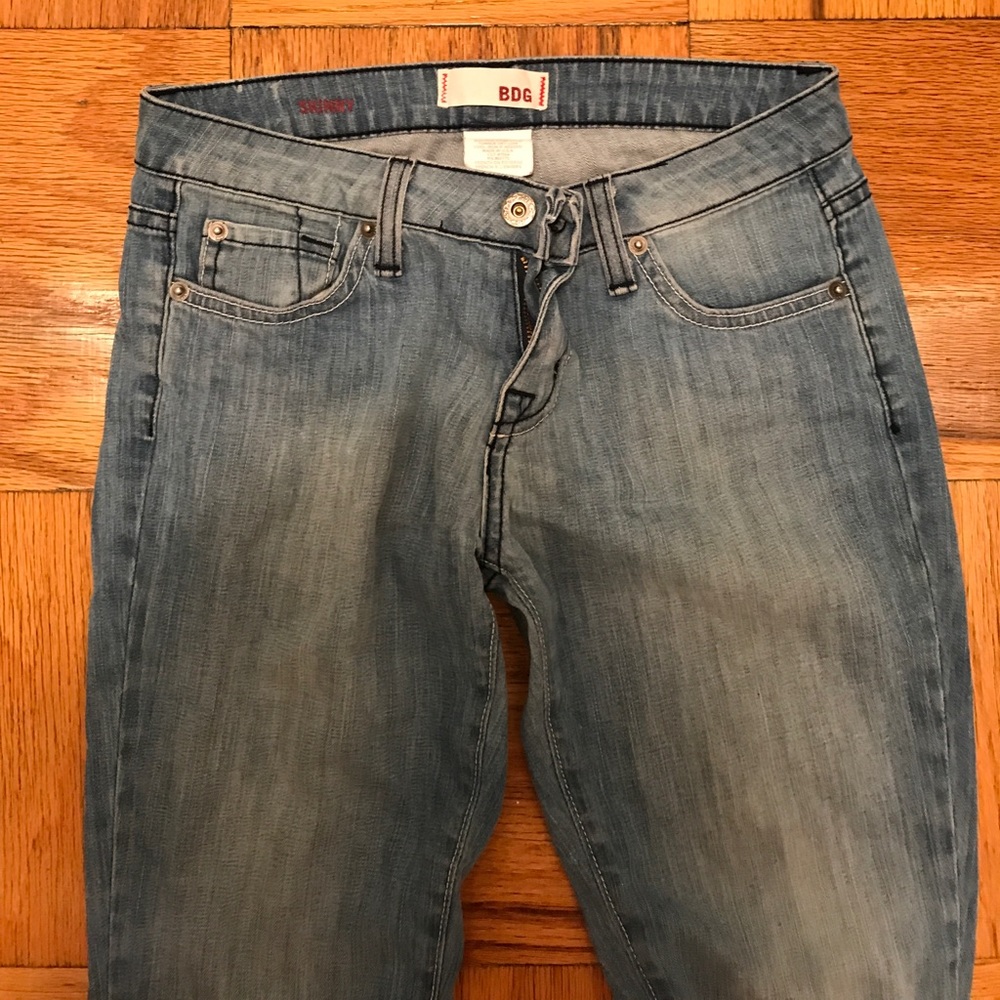 BDG light denim skinny jeans
