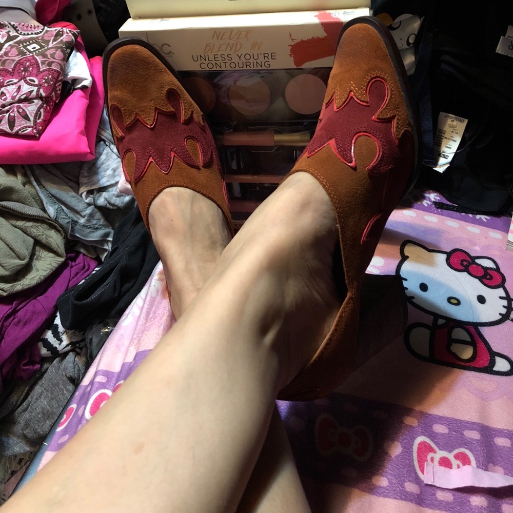 Free People Brown Alamo Western Mule Pump 7.5 - Picture 7 of 8