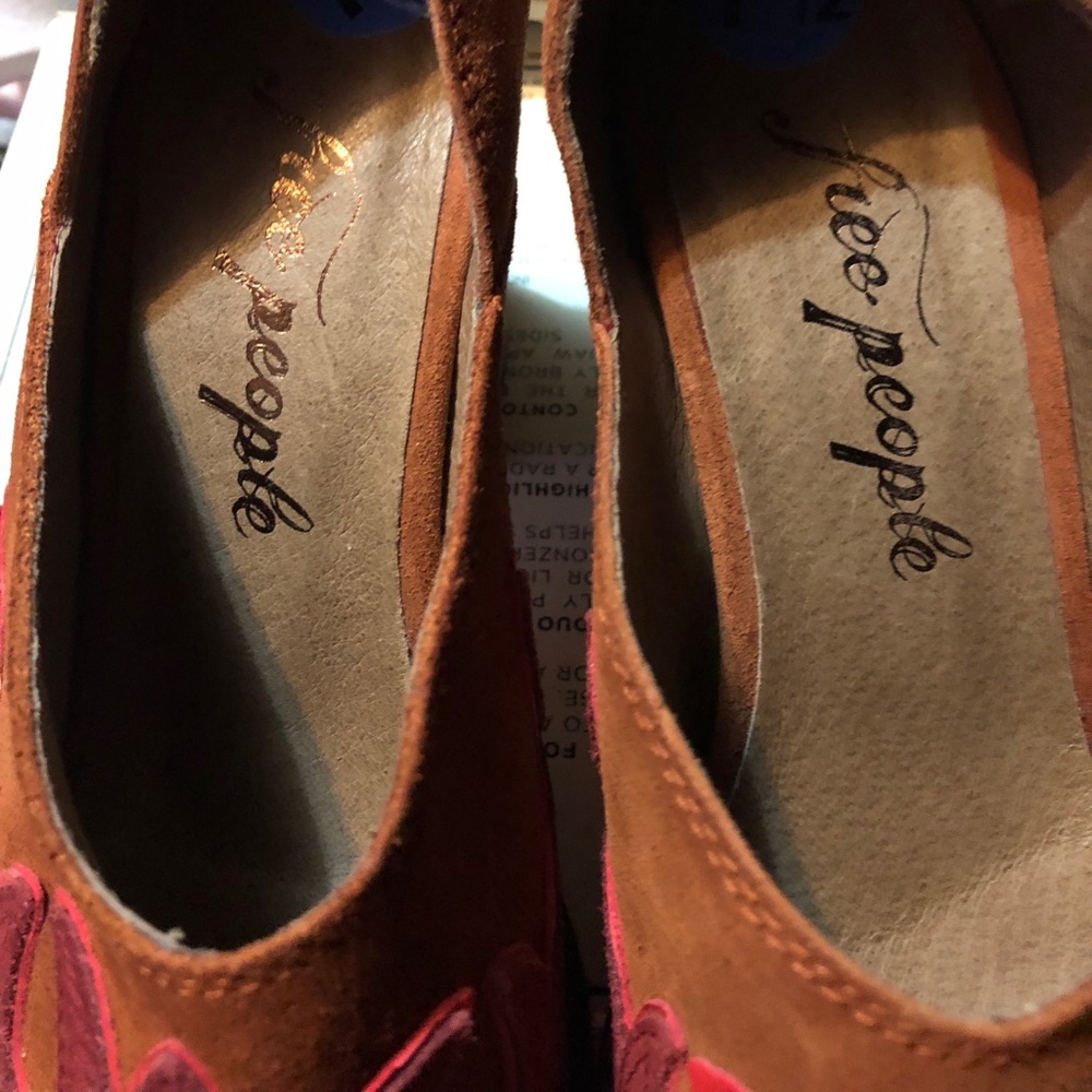 Free People Brown Alamo Western Mule Pump 7.5 - Picture 8 of 8
