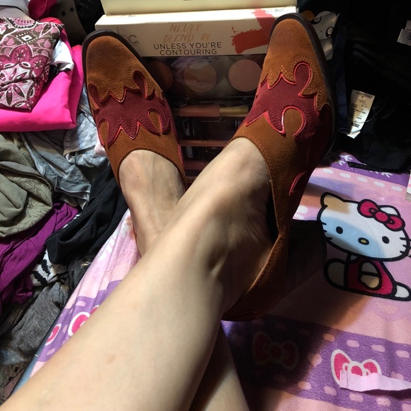 Free People Brown Alamo Western Mule Pump 7.5 - Picture 7 of 8