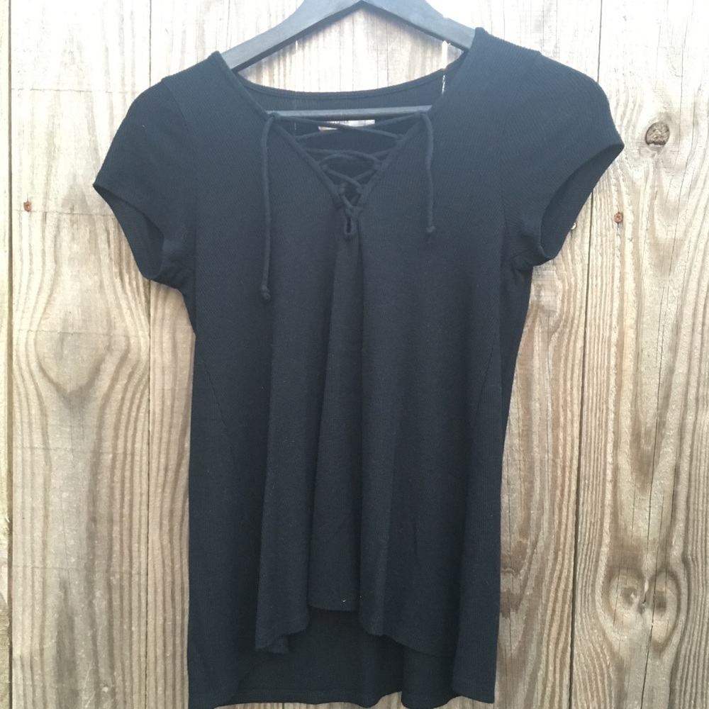 Hollister lace-up shirt