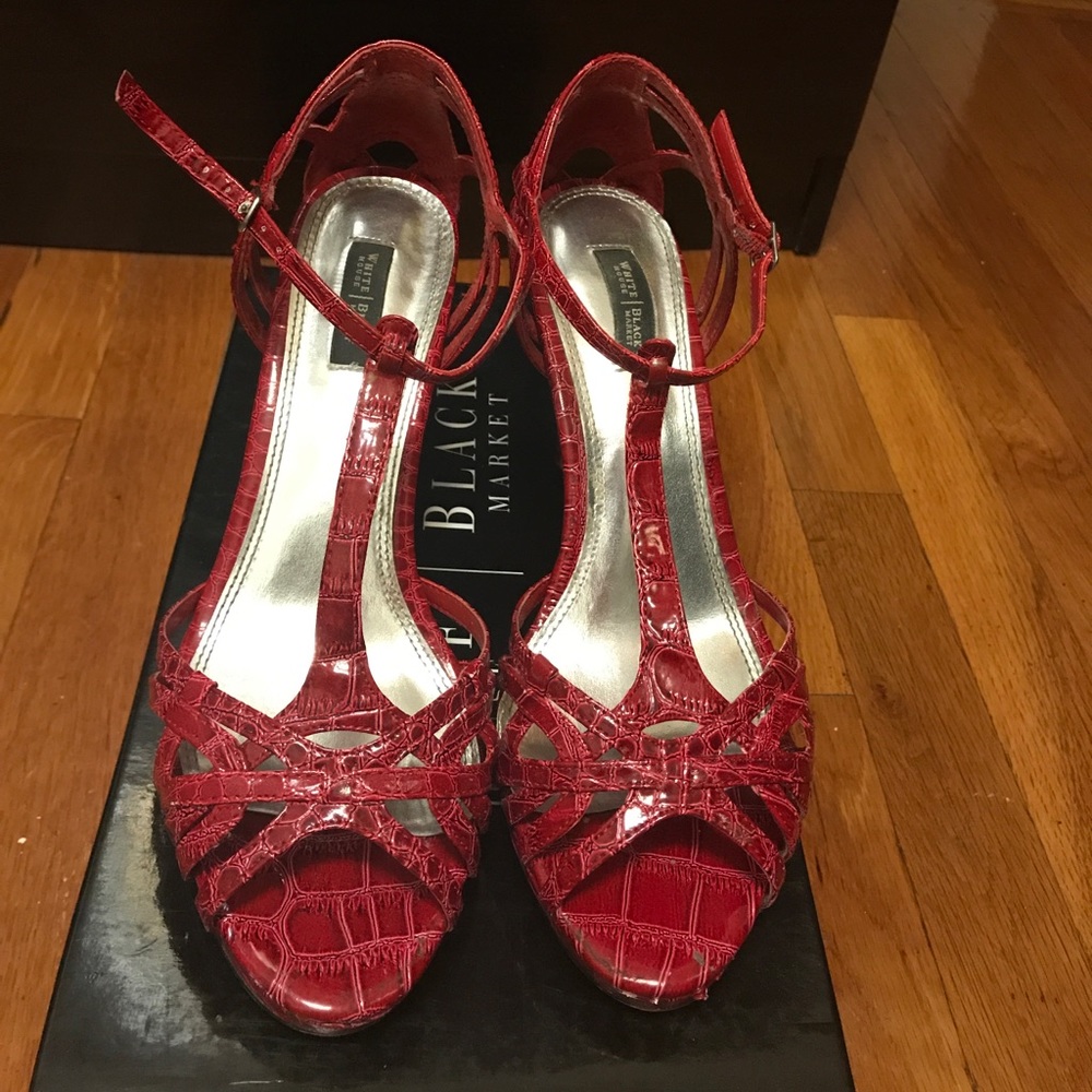 White House/Black Market open toe shoes