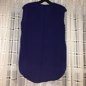 BCBGMaxAzaria oriental blue silk top