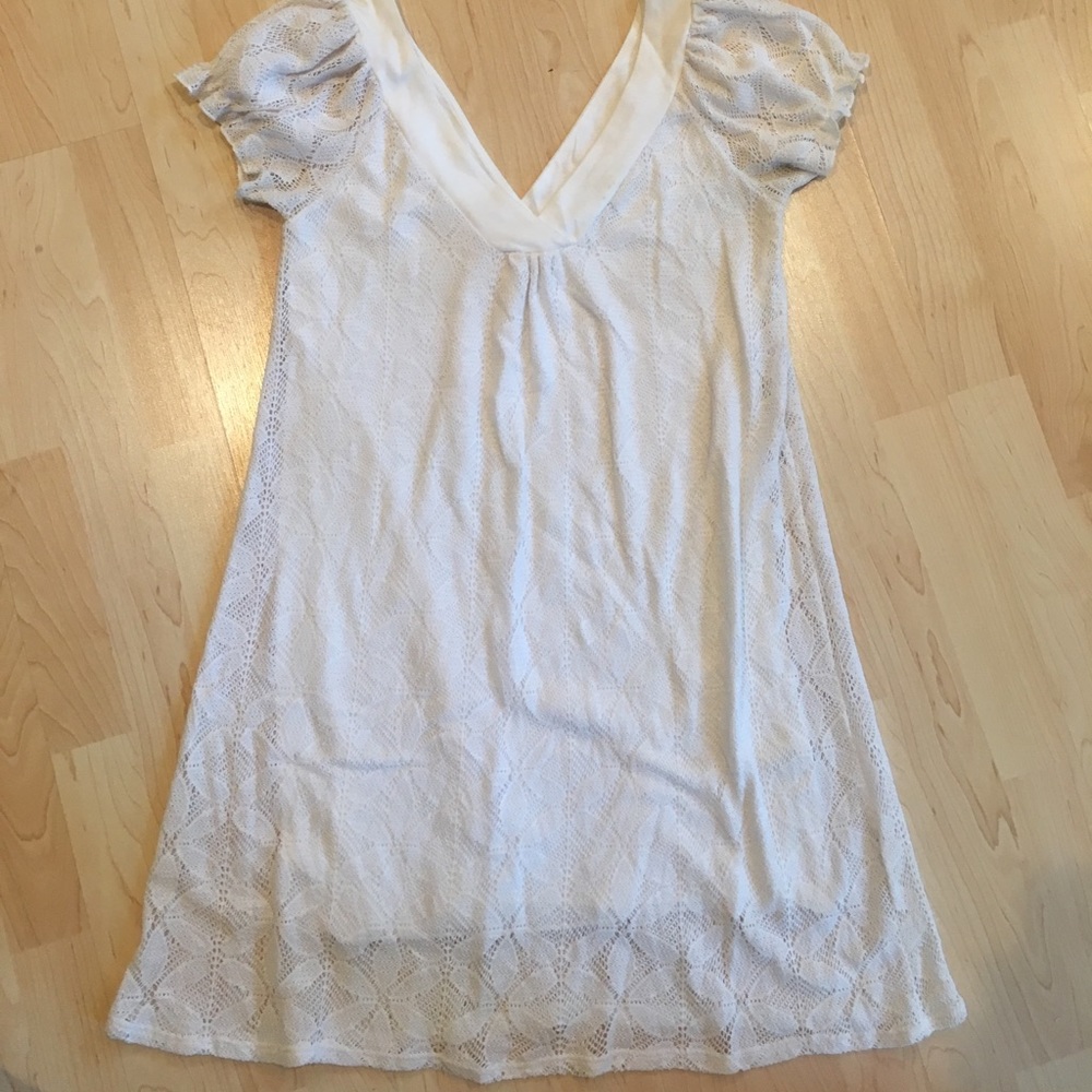 Ella moss lace white dress