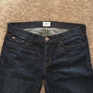 Hudson jeans dark wash.
