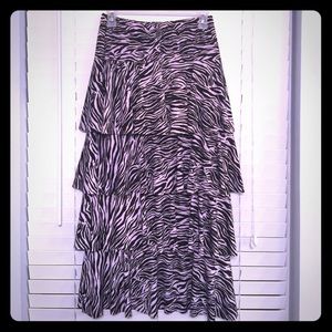 Zebra print ruffle skirt🎀