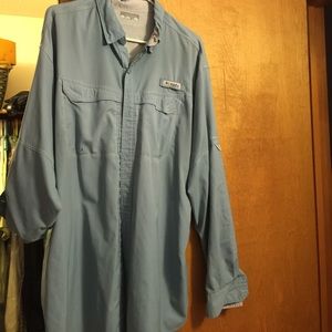 XL Columbia PFG Omni shade long sleeve shirt Blue