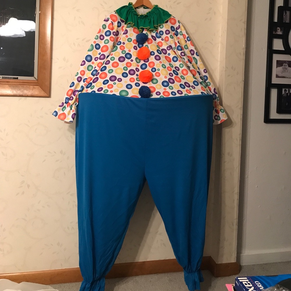 Crazy clown hoop unisex costume