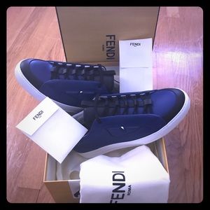 FENDI BLUE BAG BUG SNEAKER