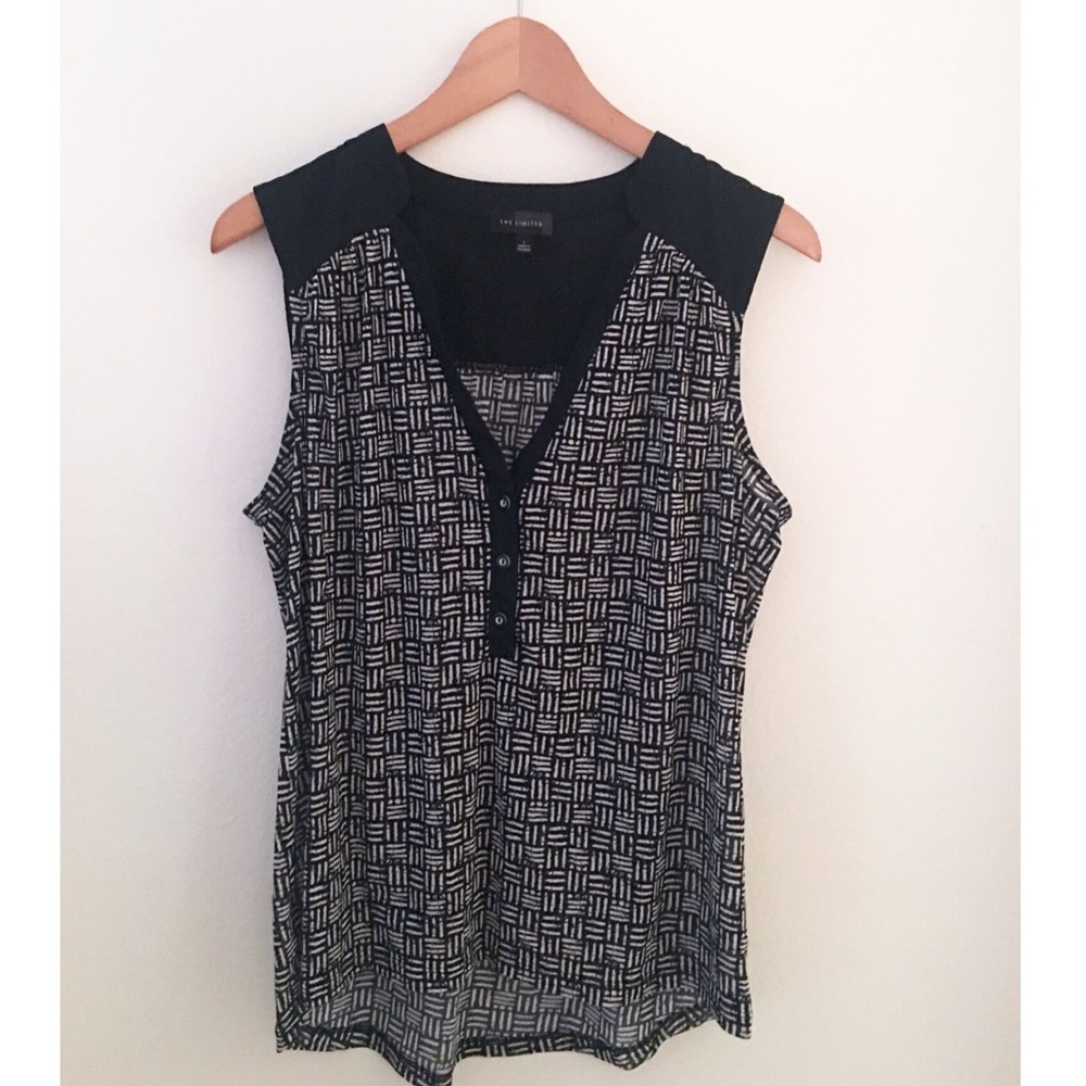 Limited Navy and white top