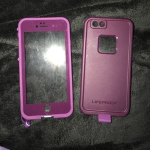 Purple and Light Blue Lifeproof case Iphone7&6s