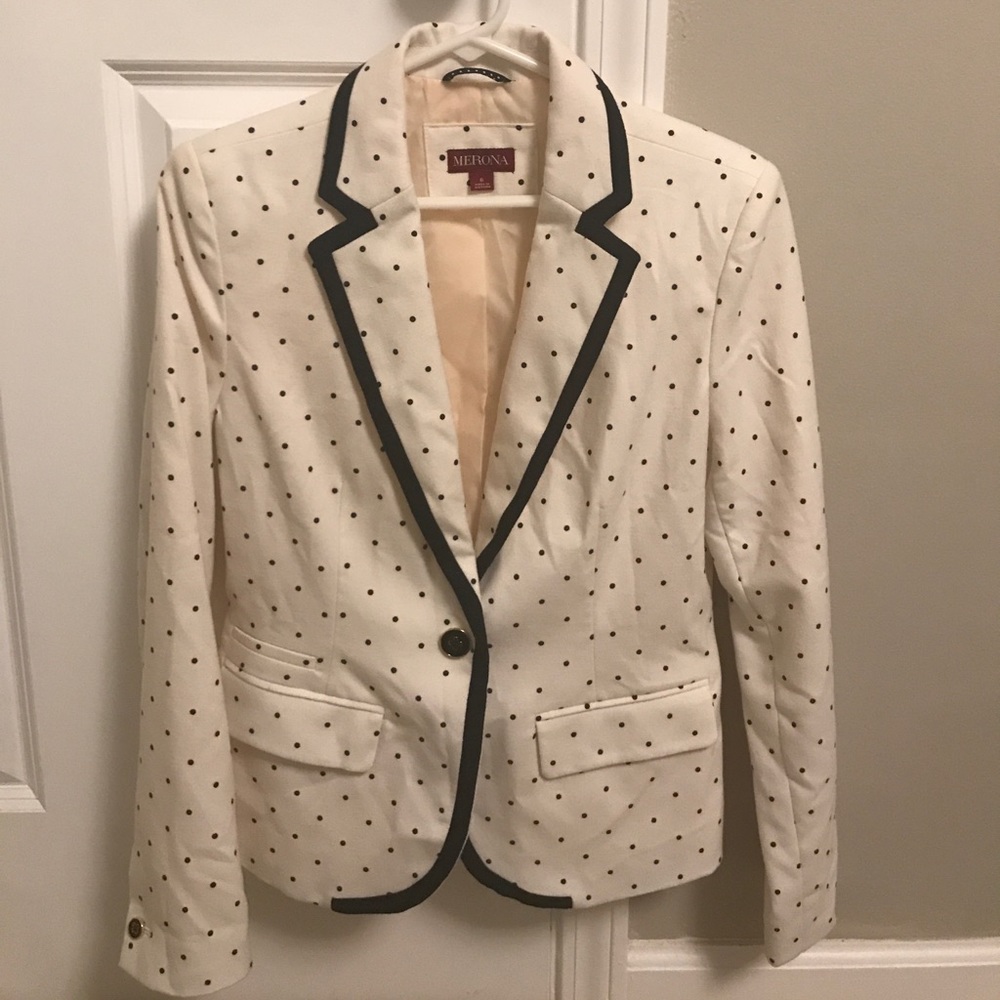 Polka dot blazer