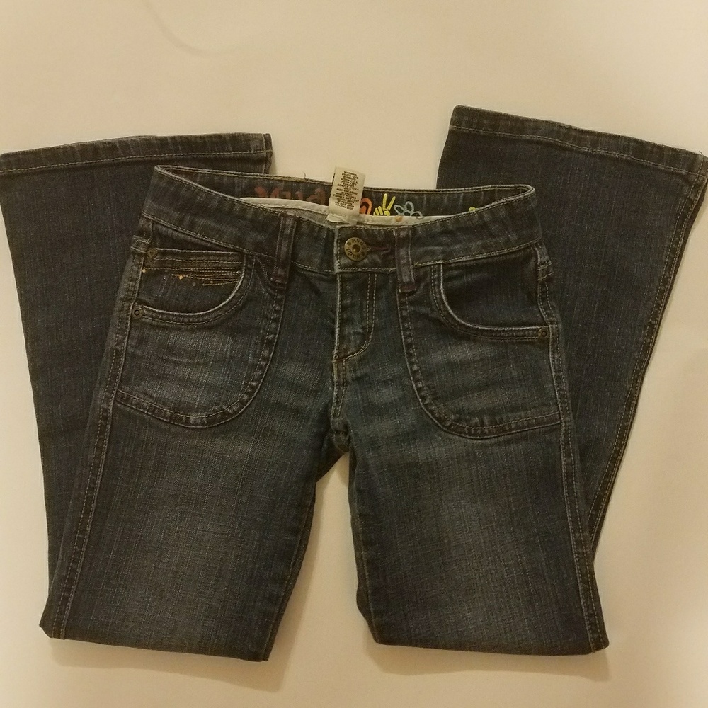 Girls Mudd denim jeans 7 flare leg