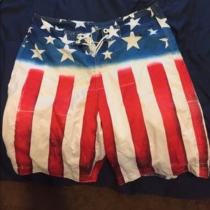 Hollister American flag shorts
