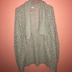 Knit light brown cardigan