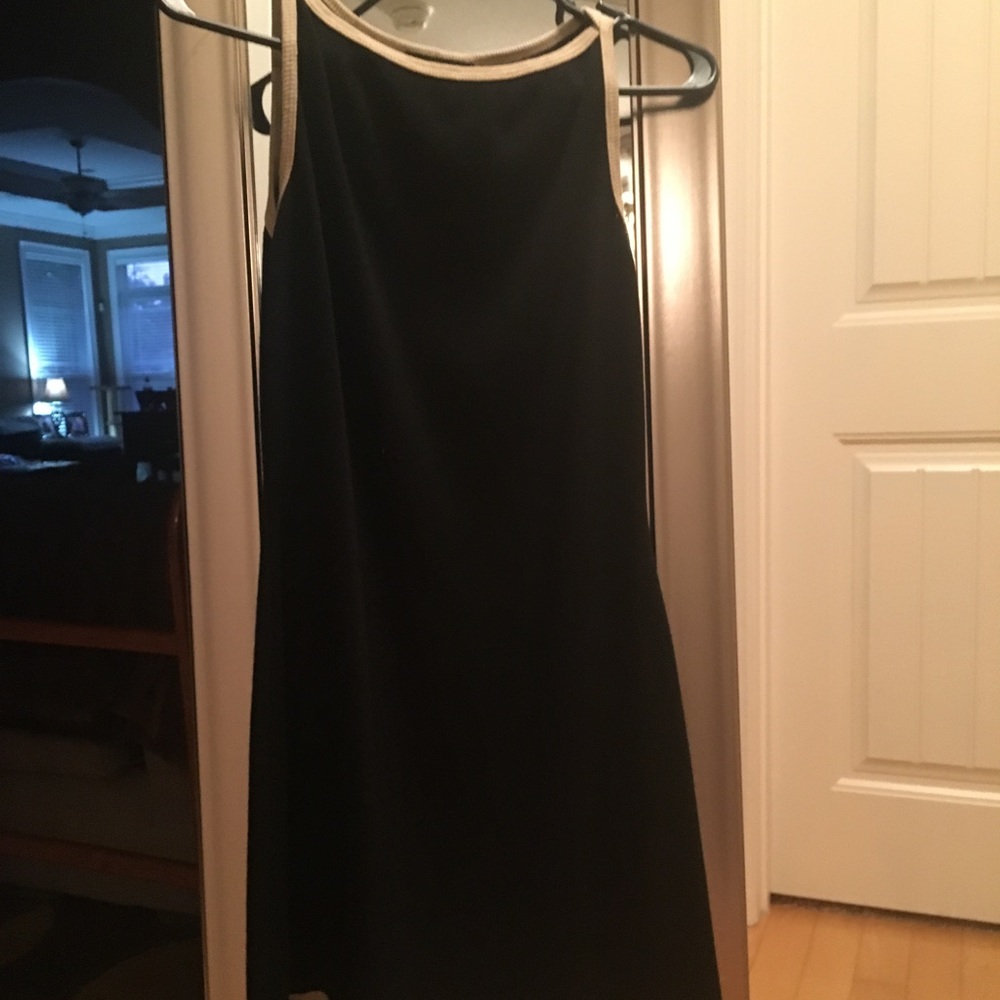 Black and Tan knit dress