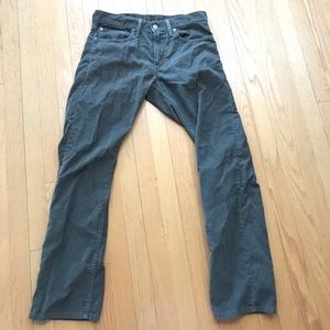 Levi's Corduroy Olive Pants