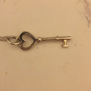 Tiffany & Co. Tiffany Keys Heart Charm and Chain