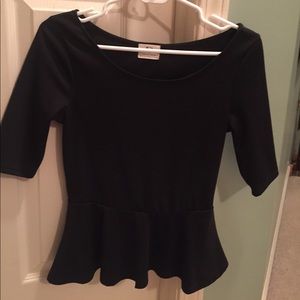 Black baby doll top