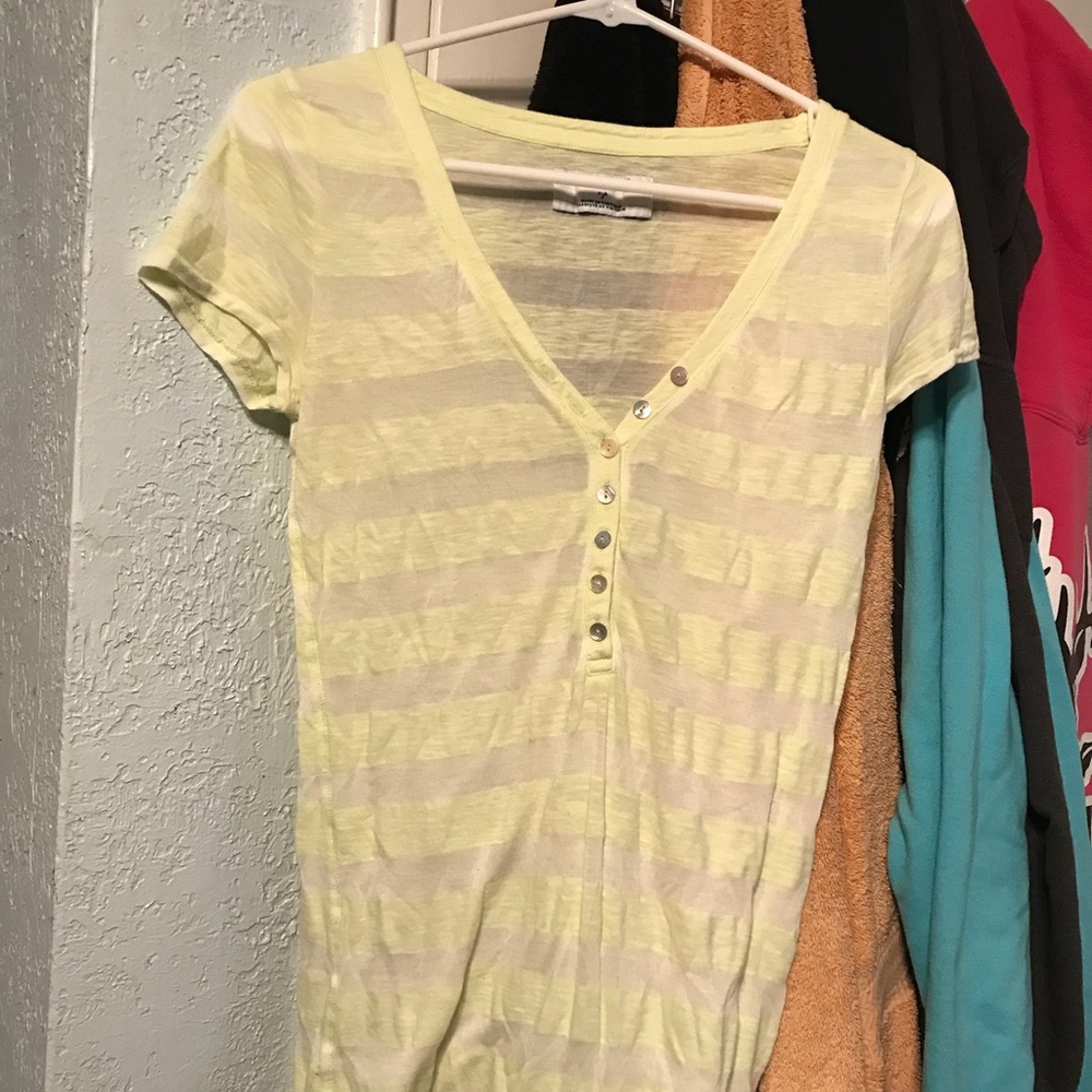 green and white shirt