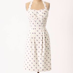 Anthropologie | Paris postage stamp dress