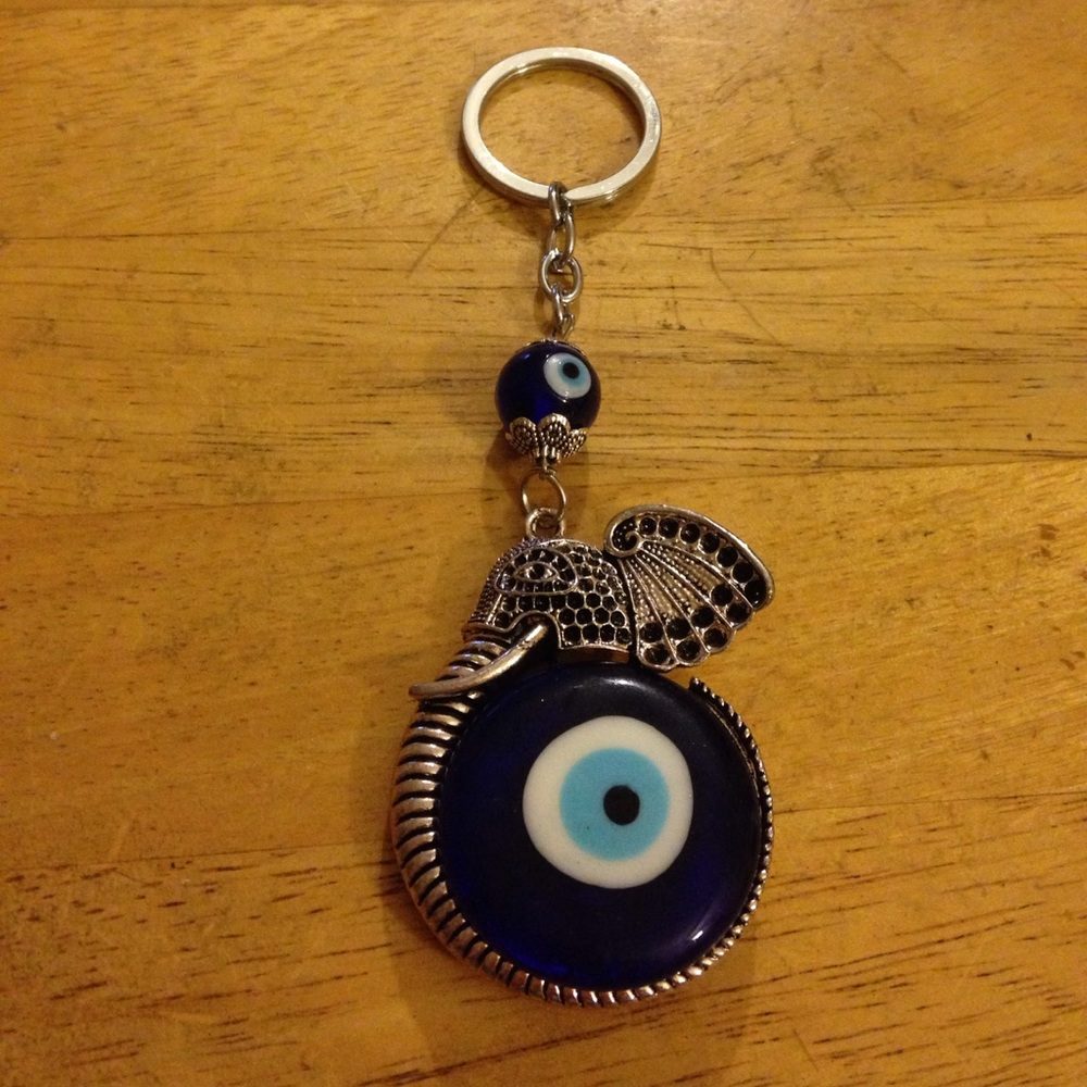 Good luck break evil eye key chain