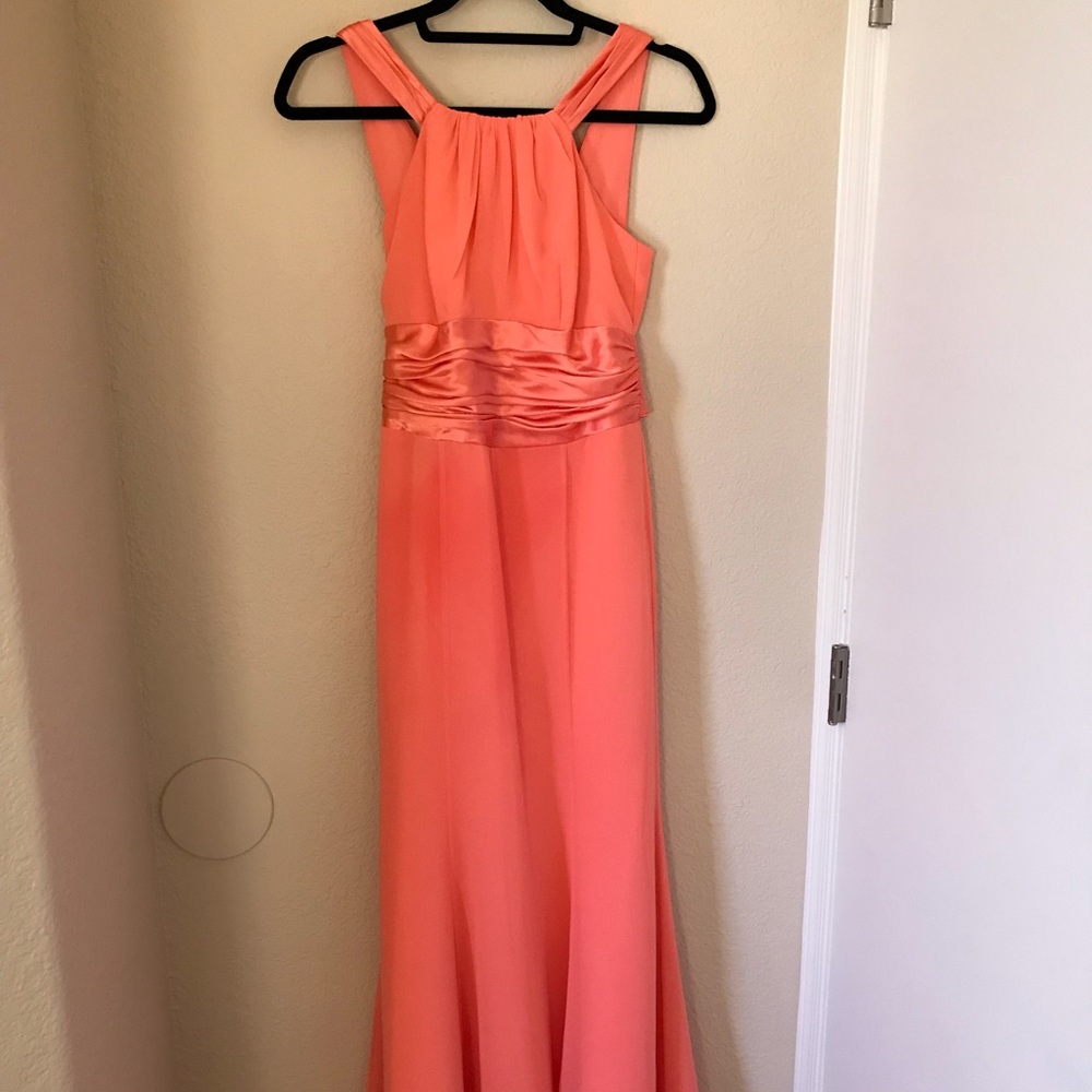 David’s Bridal Coral Dress