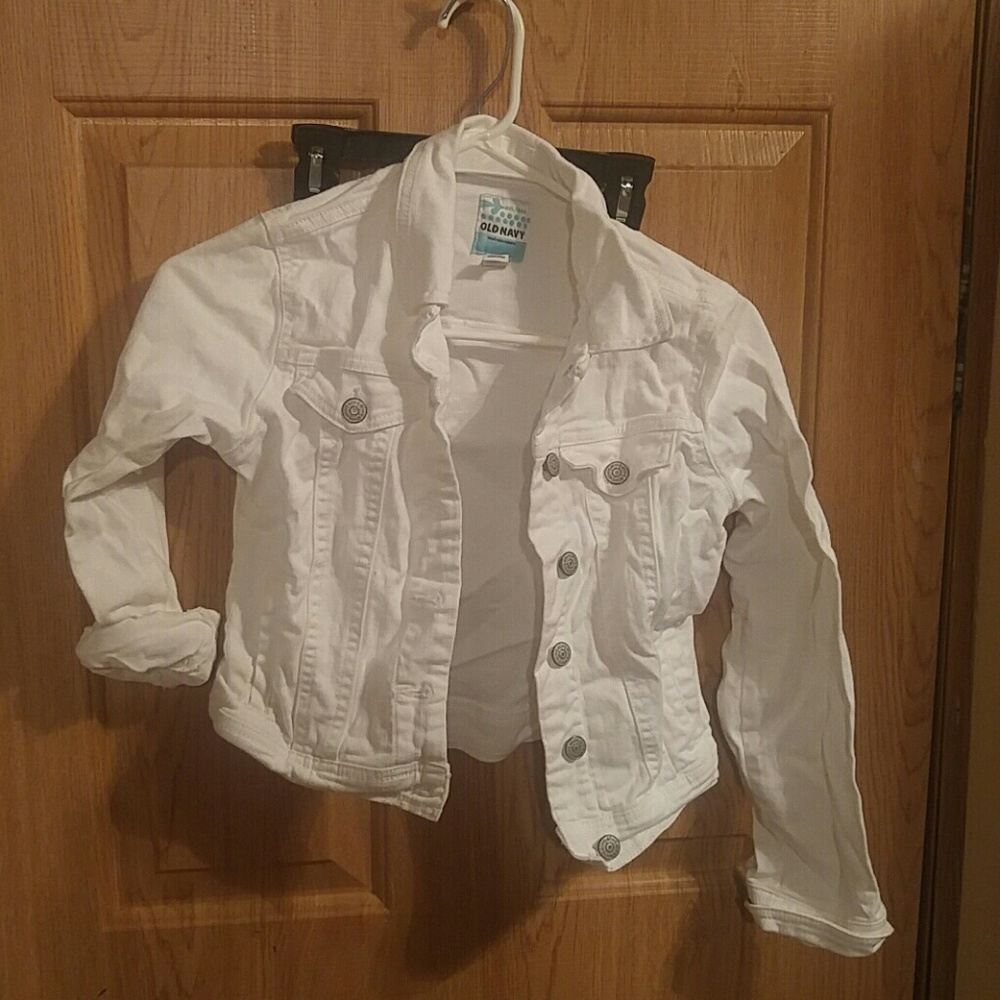 Children's white denim jacket size 10/12