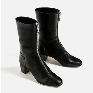 NWT Zara zipper boots
