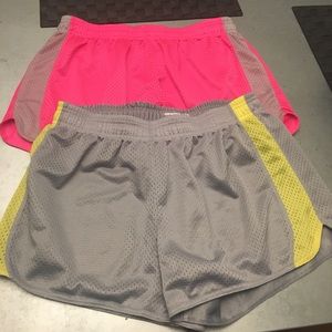 2 pairs of workout shorts