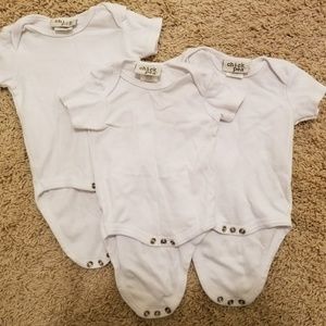 3 White Onesies