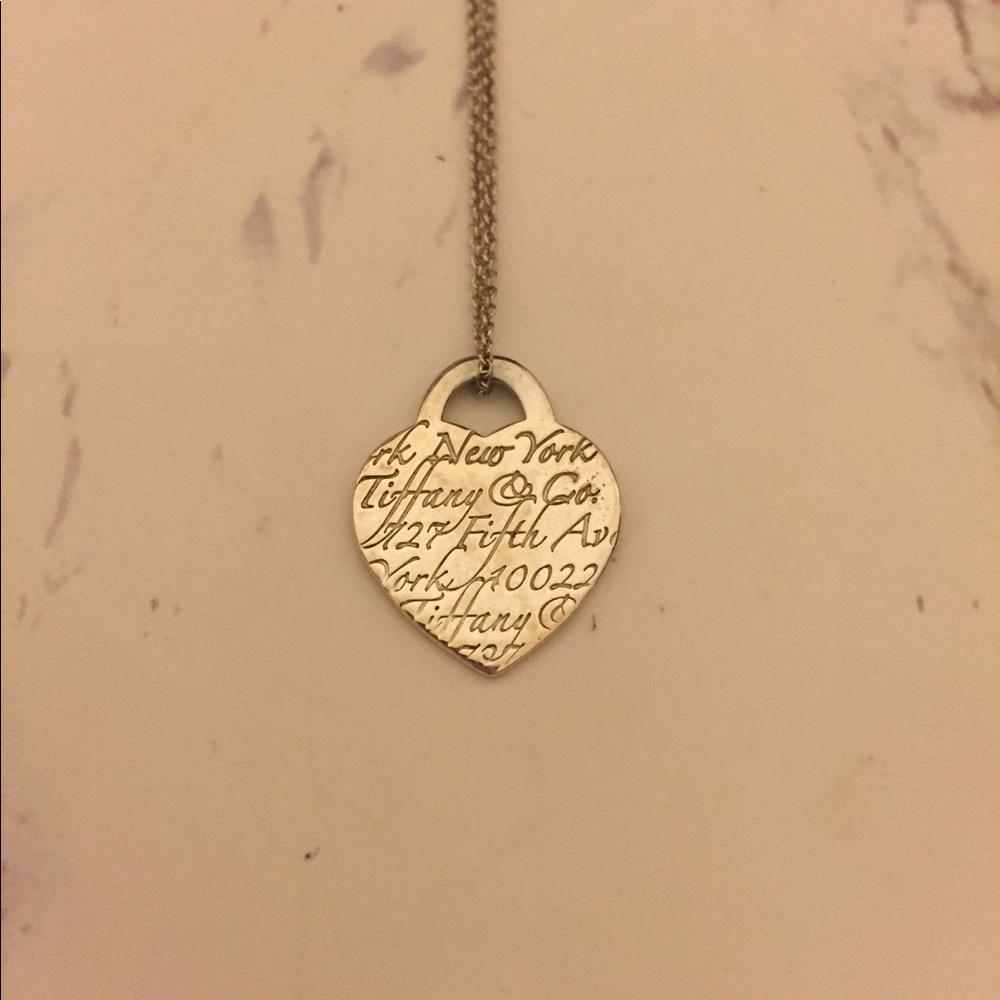 Tiffany & Co. Heart Charm and Chain