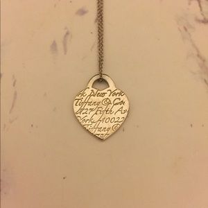 Tiffany & Co. Heart Charm and Chain