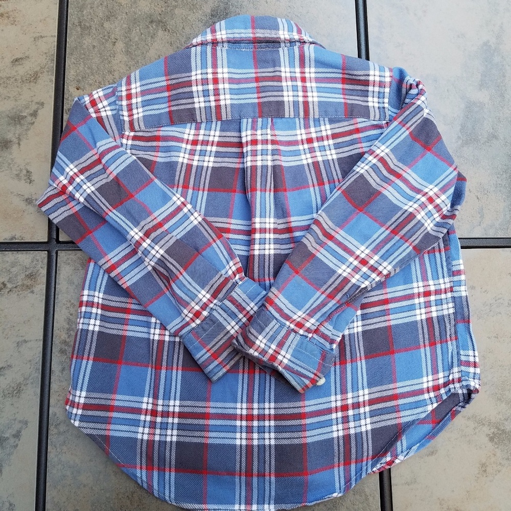 SOLD Boy's Ralph Lauren Long Sleeve Plaid Shirt 3T - Picture 2 of 2