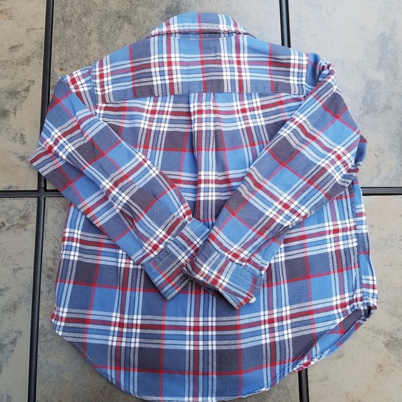 SOLD Boy's Ralph Lauren Long Sleeve Plaid Shirt 3T - Picture 2 of 2