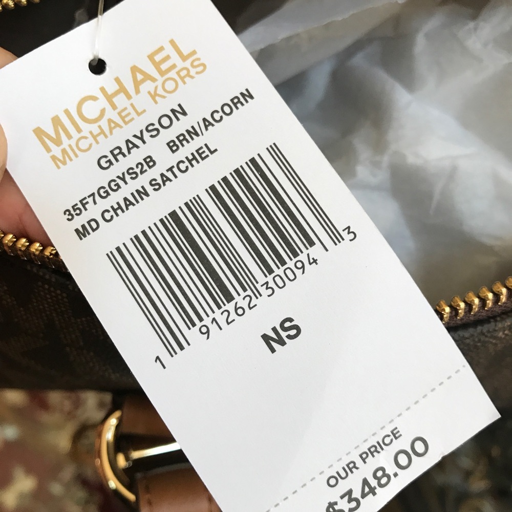 2pcs Michael Kors Grayson MD Chain Satchel&Wallet - Picture 2 of 8