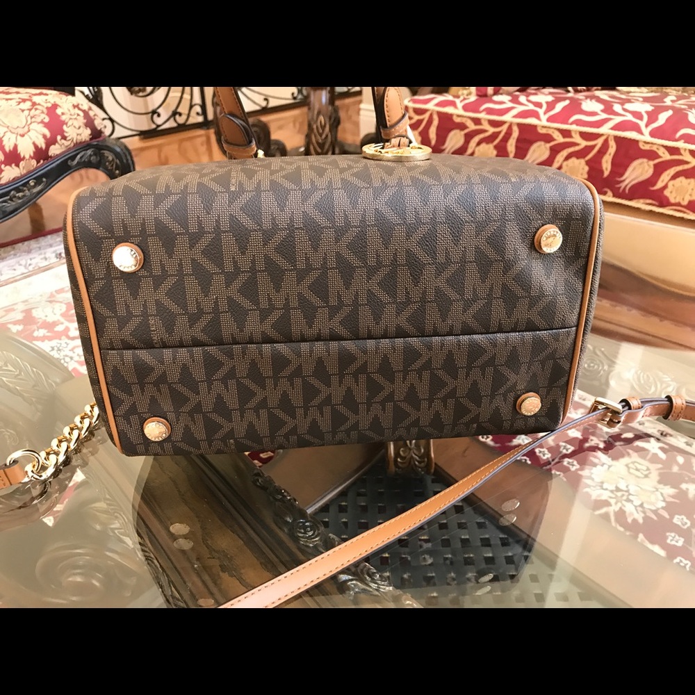 2pcs Michael Kors Grayson MD Chain Satchel&Wallet - Picture 3 of 8