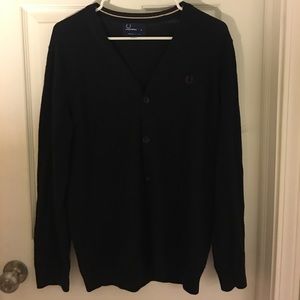 Fred Perry Navy wool cardigan