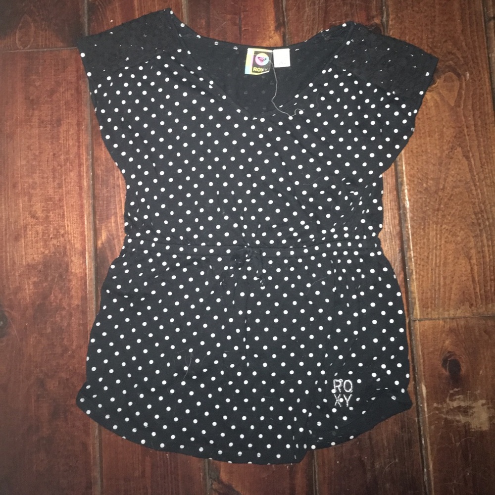 Roxy pokadot black and white